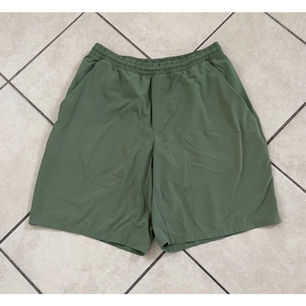 LULULEMON PACE BREAKER SHORT LINER 9” GREEN SIZE MEDIUM - Picture 3 of 8